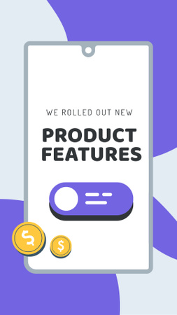 Software Privacy features update Mobile Presentation Design Template