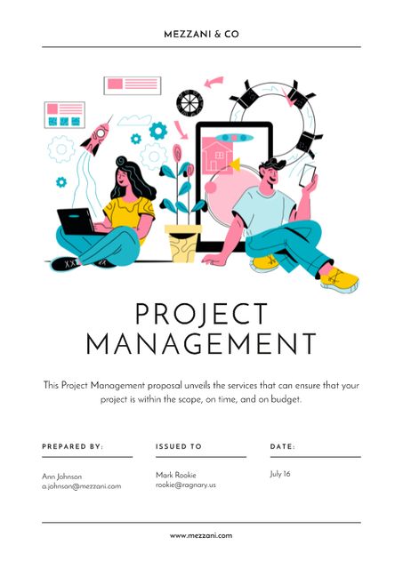 Business project managing offer Proposal Πρότυπο σχεδίασης